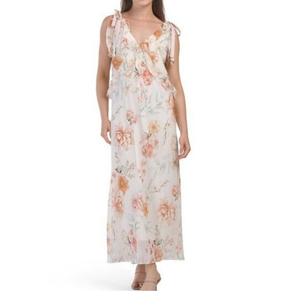 Christian Lacroix Floral Dress in Soft Pastels